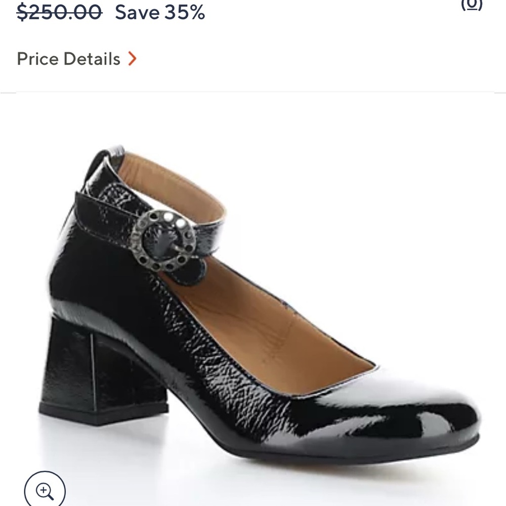 Fly London Glossy Black Heels with Buckle